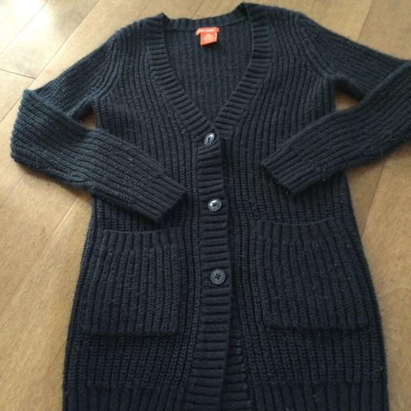 Girls blue button up sweater - Picture 1 of 5
